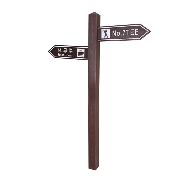 HDPE Golf Pylvään suuntakyltti